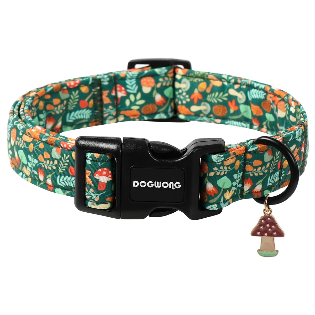 DOGWONG Cotton Hemp Dog Collar, Heavy-Duty Blue Dog Collar Adjustable Soft Natural Fabric Cute Wedding Puppy Necklace for Small Medium Large Dogs