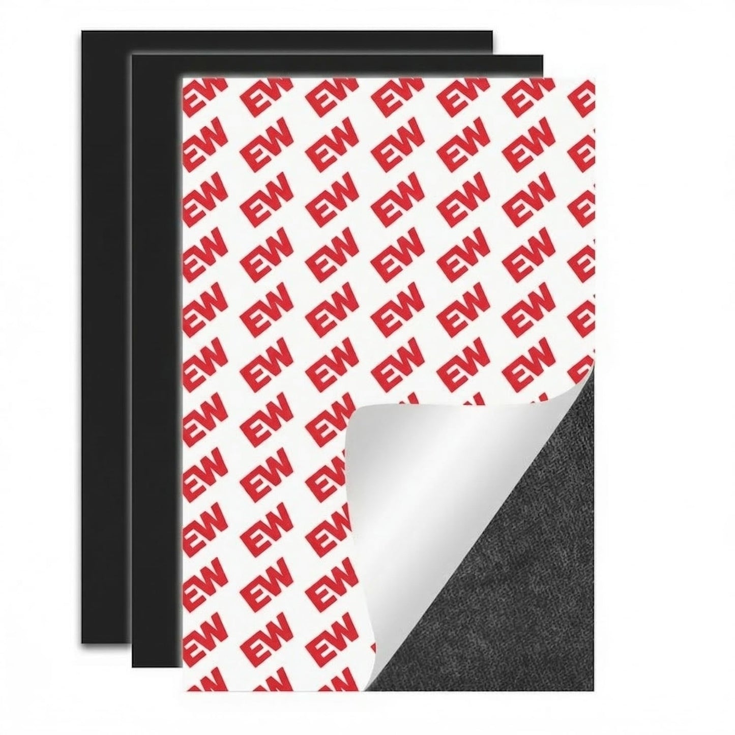 JINGZHAN Magnetic Sheets with Adhesive Backing, 80mils Thick Extra Strong Flexible Magnet Sheets with Adhesive for Storage, DIY, Crafts & Fridge, Includes 18 Metal Discs, 4x6 Inch (3-Pack)