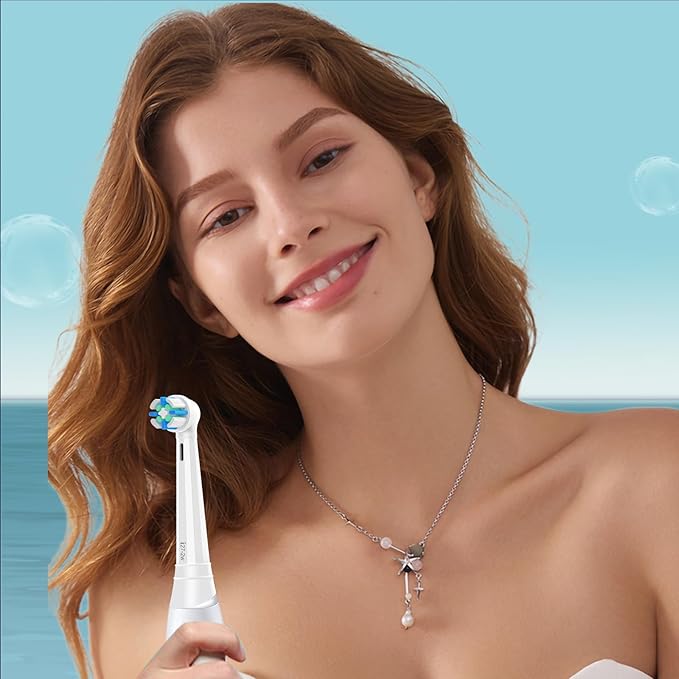 iO Replacement Heads Compatible with Oral B iO 2/3/4/5/6/7/8/9/10 Series Electric Toothbrush,IO Toothbrush Heads Compatible with Oral B iO,Medium-Hard bristles Care for Your Teeth,White