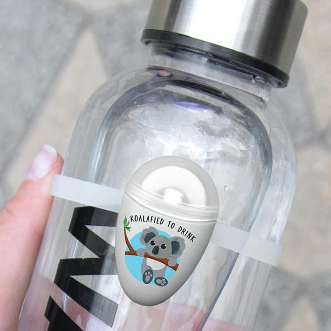 ULLA Drink Water Reminder, Smart Light for Water Bottle, Fits Most Bottles, Lights Up When Time to Drink, Hidrate Smart Water Bottle Reminder to Drink, Smart Hydration Reminder (Koalified)