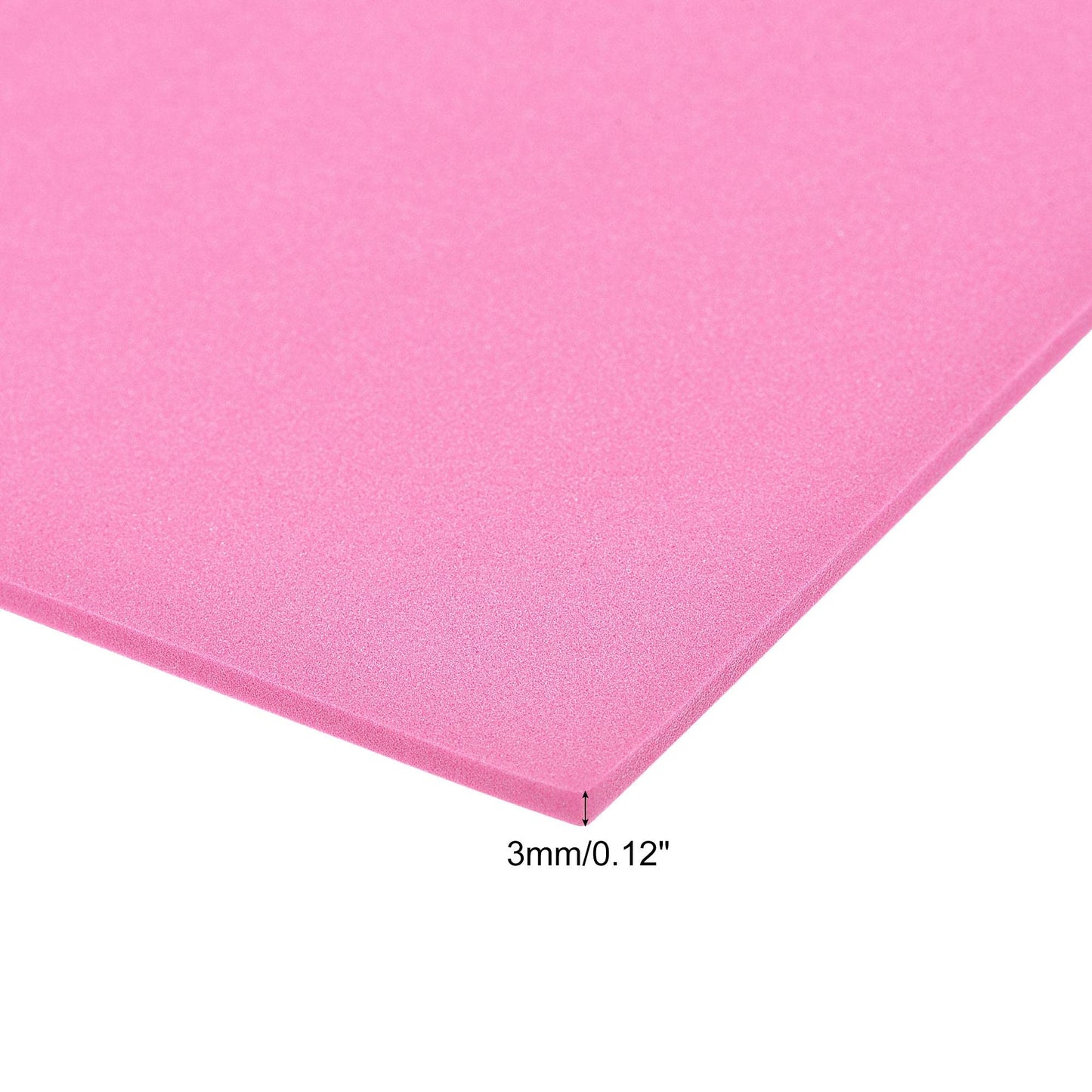 uxcell Pink EVA Foam Sheets 10 x 10 Inch 3mm Thickness for Crafts DIY Projects, 4 Pcs