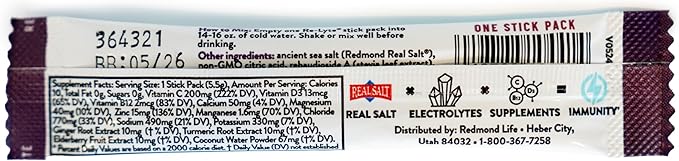 REDMOND Immunity Multivtiamin Supplement Mix 5 Pinapple Orange, 5 BlackBerry (Stick Bundle)