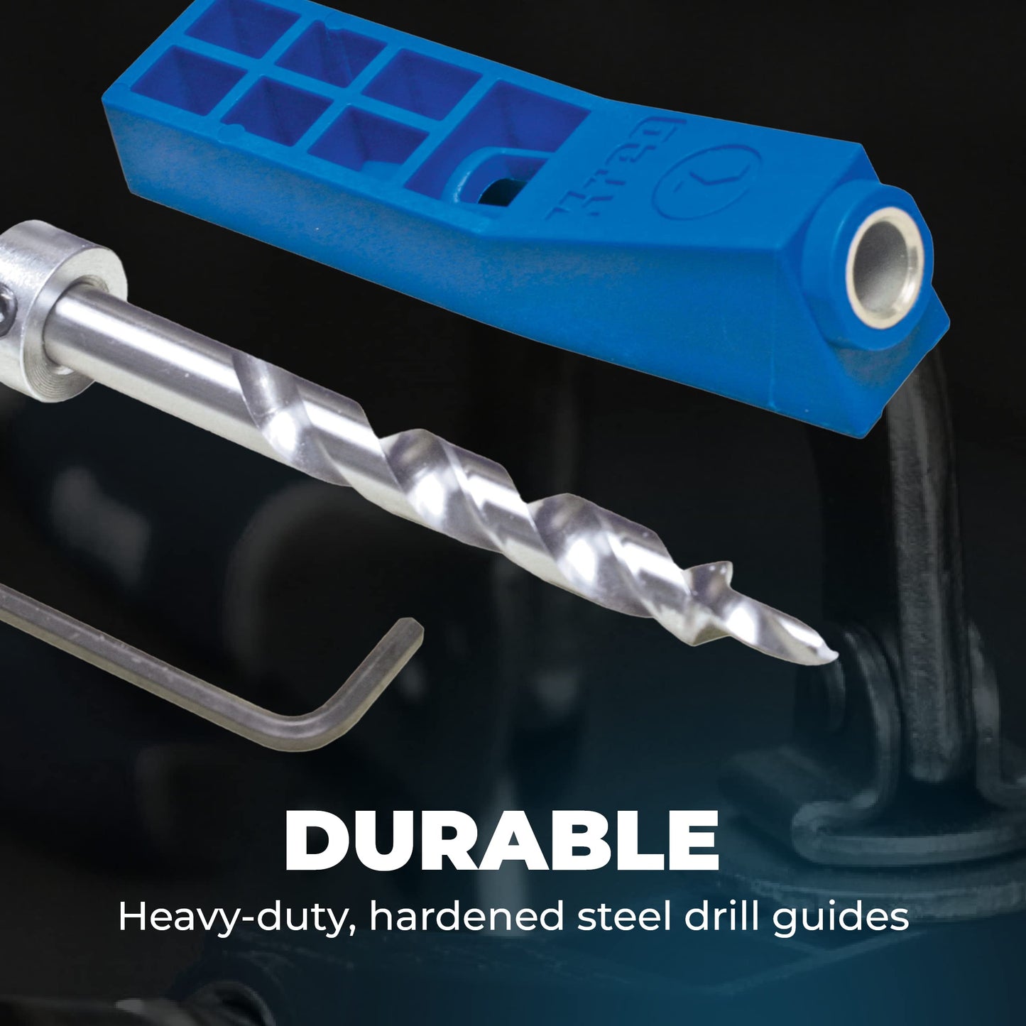 Kreg MKJKIT Mini Jig Kit - Simple, Compact Kreg Pocket-Hole Jig - Create Strong Joints Without Glue - for Tight Spaces & Small Projects - Unlimited Material Thickness