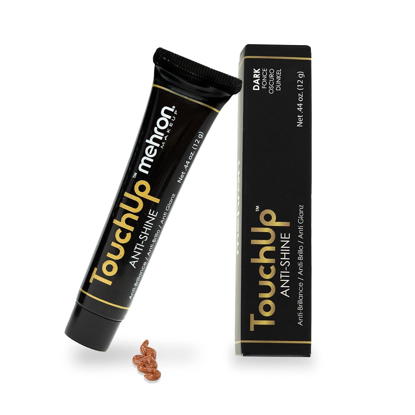 Mehron Makeup TouchUp Anti-Shine Gel | Matte Primer Face Makeup | Finishing and Primer Gel (Dark Tint)