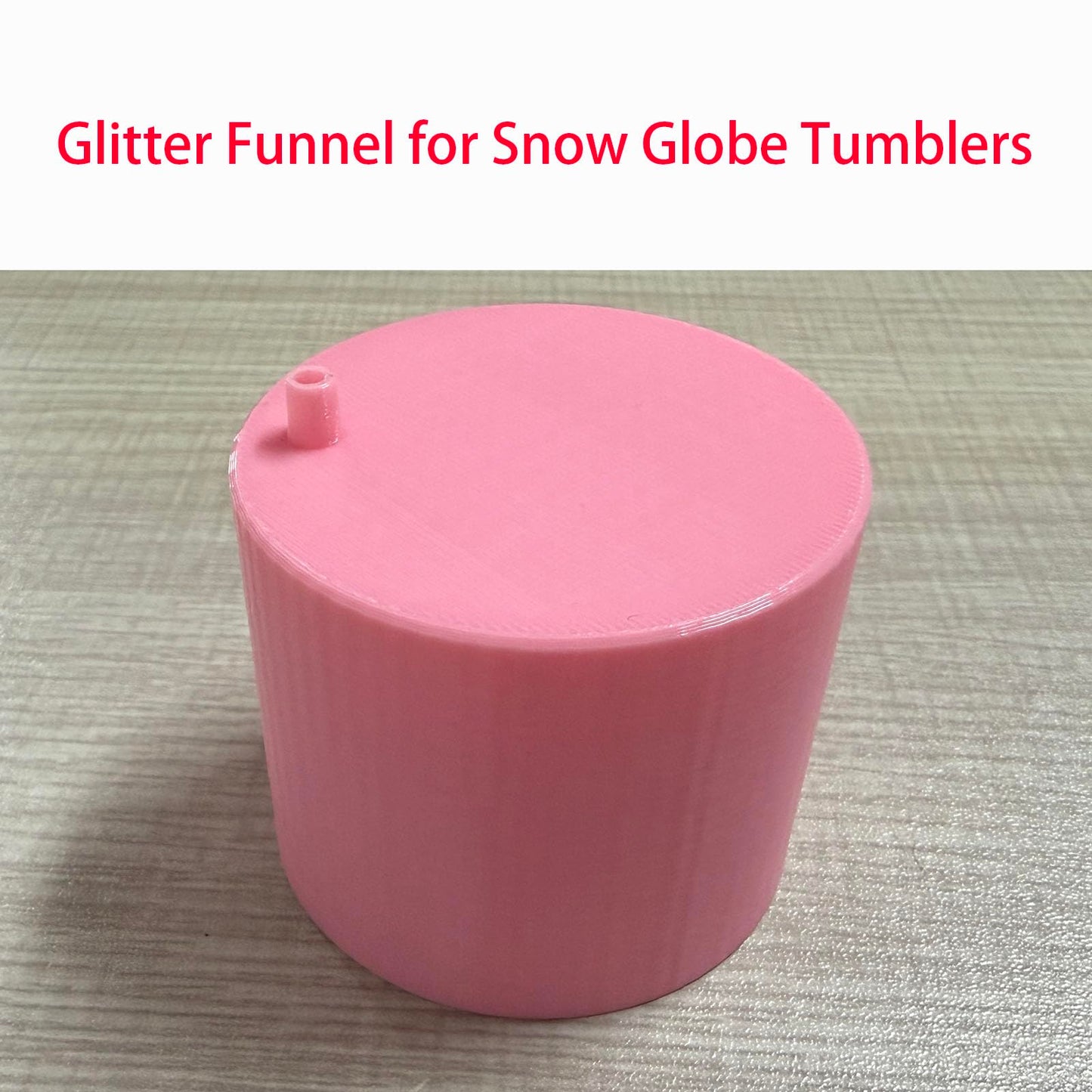 SPANSEE Glitter Funnel for Snow Globe Tumblers, Funnel for Adding Glitter to Snowglobe Cups, DIY Glitter Cup Making Tools (Cups not Included)