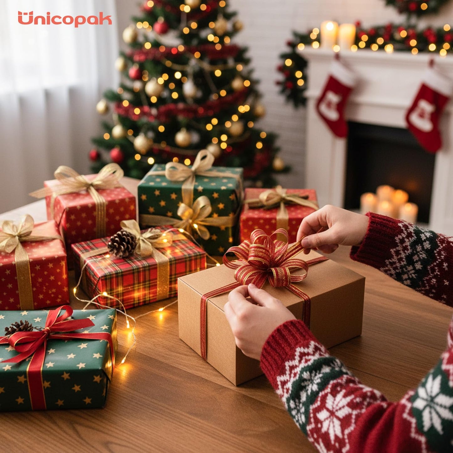 UnicoPak 18 Pack 9x6x4 Gift Boxes Bulk Brown Kraft Gift Boxes with Lids for Presents for Gifts Birthday Wedding Bridesmaid Proposal Valentines Christmas