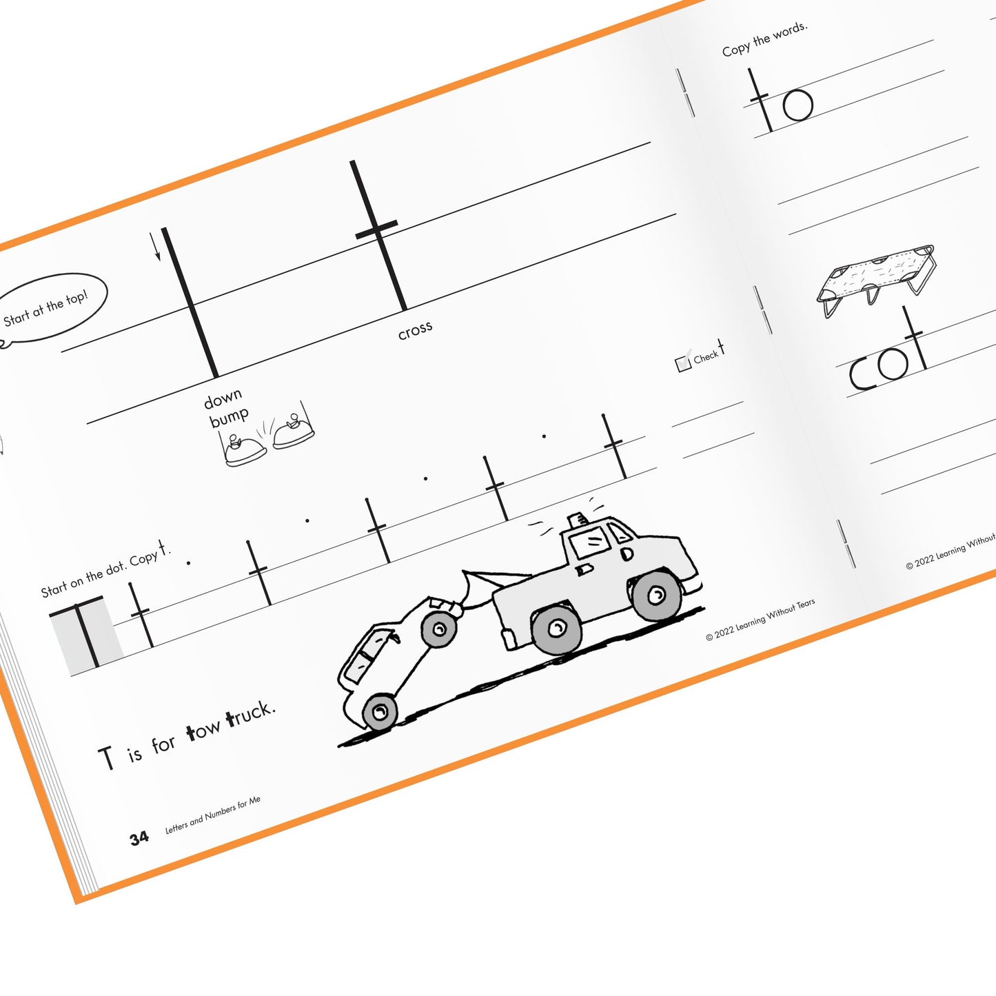 Learning Without Tears, Letters and Numbers for Me, Student Workbook, Age 5+, Kindergarten, Handwriting Practice, Writing Book, School & Home, Language Arts, Tutoring