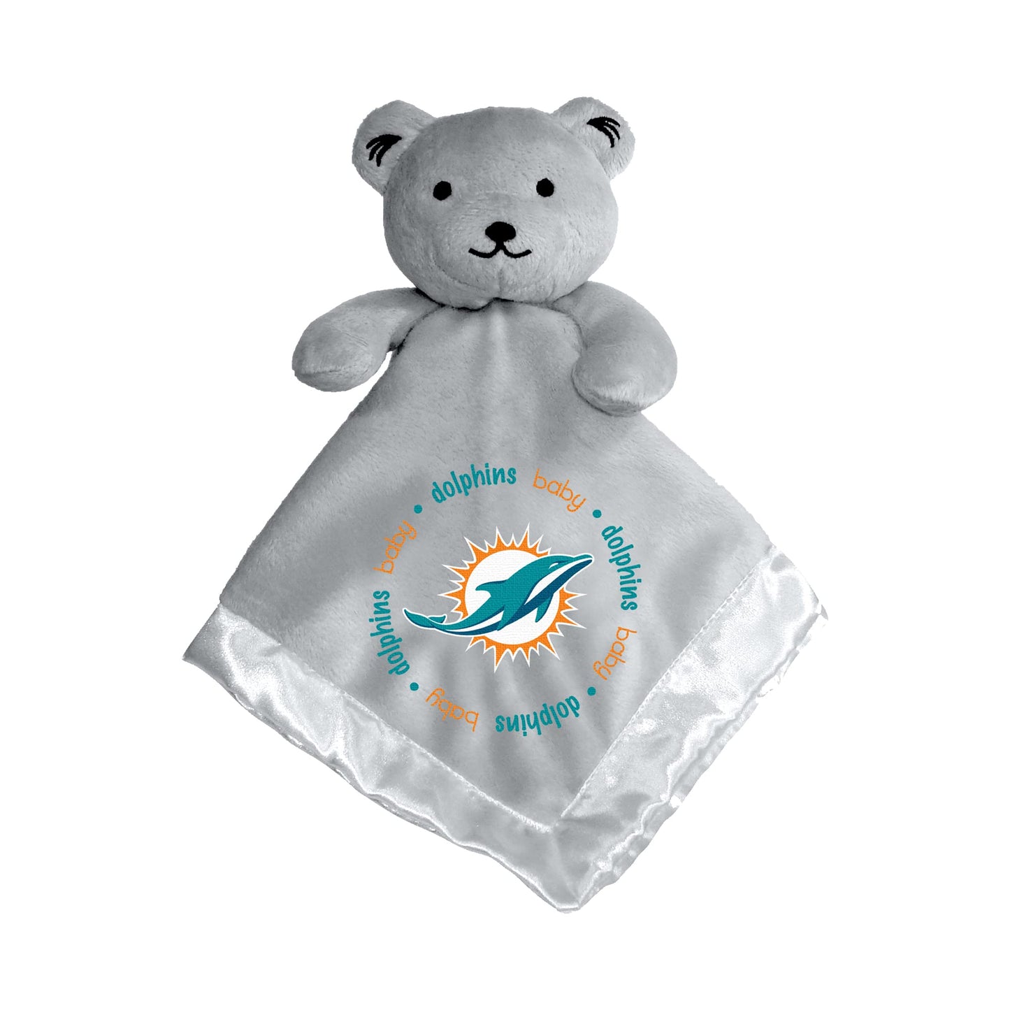 Baby Fanatic Gray Security Bear - NFL Miami Dolphins - Officially Licensed Snuggle Buddy