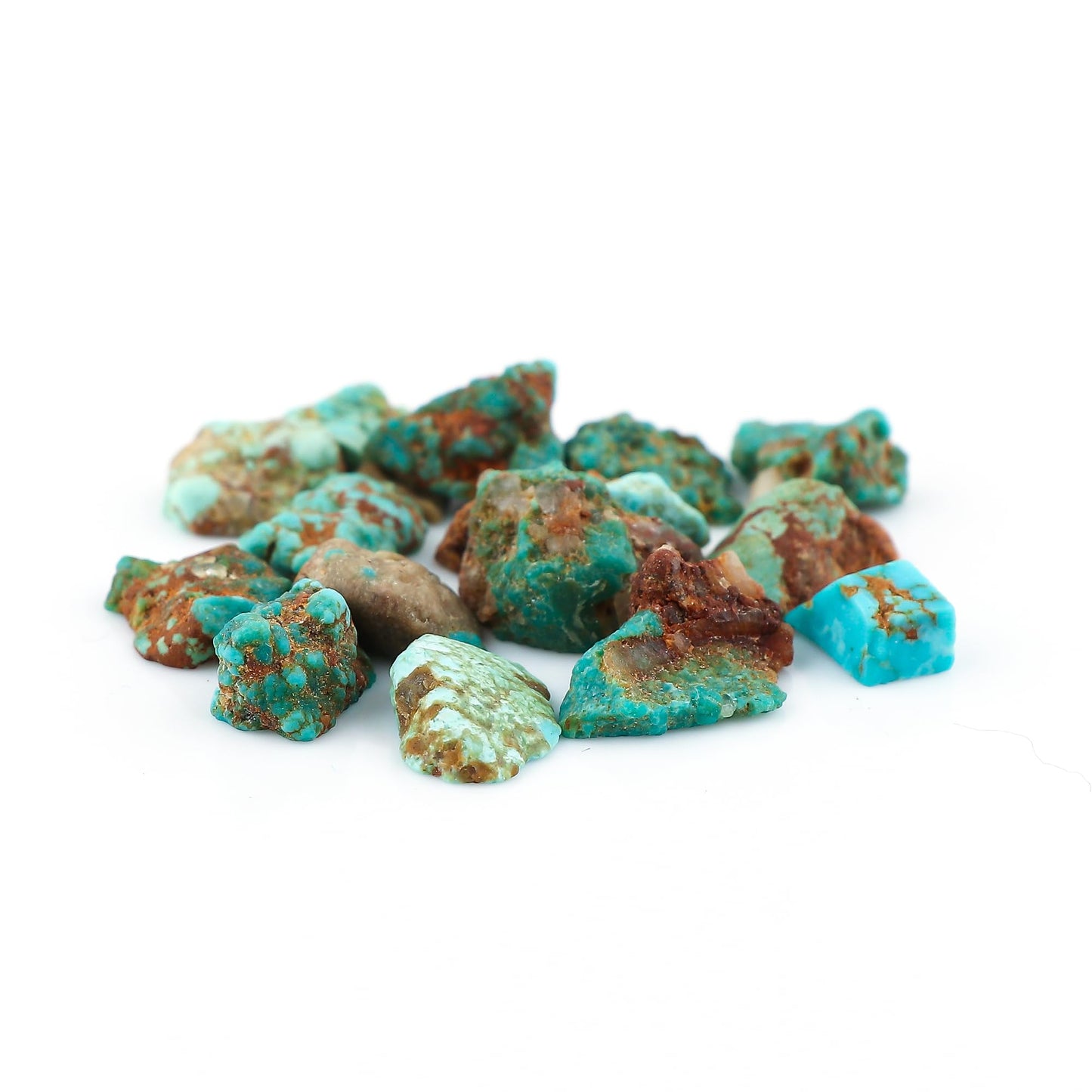 CRYSTALINES 30cts, Genuine Raw Tibetan Turquoise Gemstone, Wholesale Tiny Rough Stones, Bulk Loose Supplies for Jewelry Making, December Birthstone, Wire Wrapping, Gem Collection, 14-17pcs
