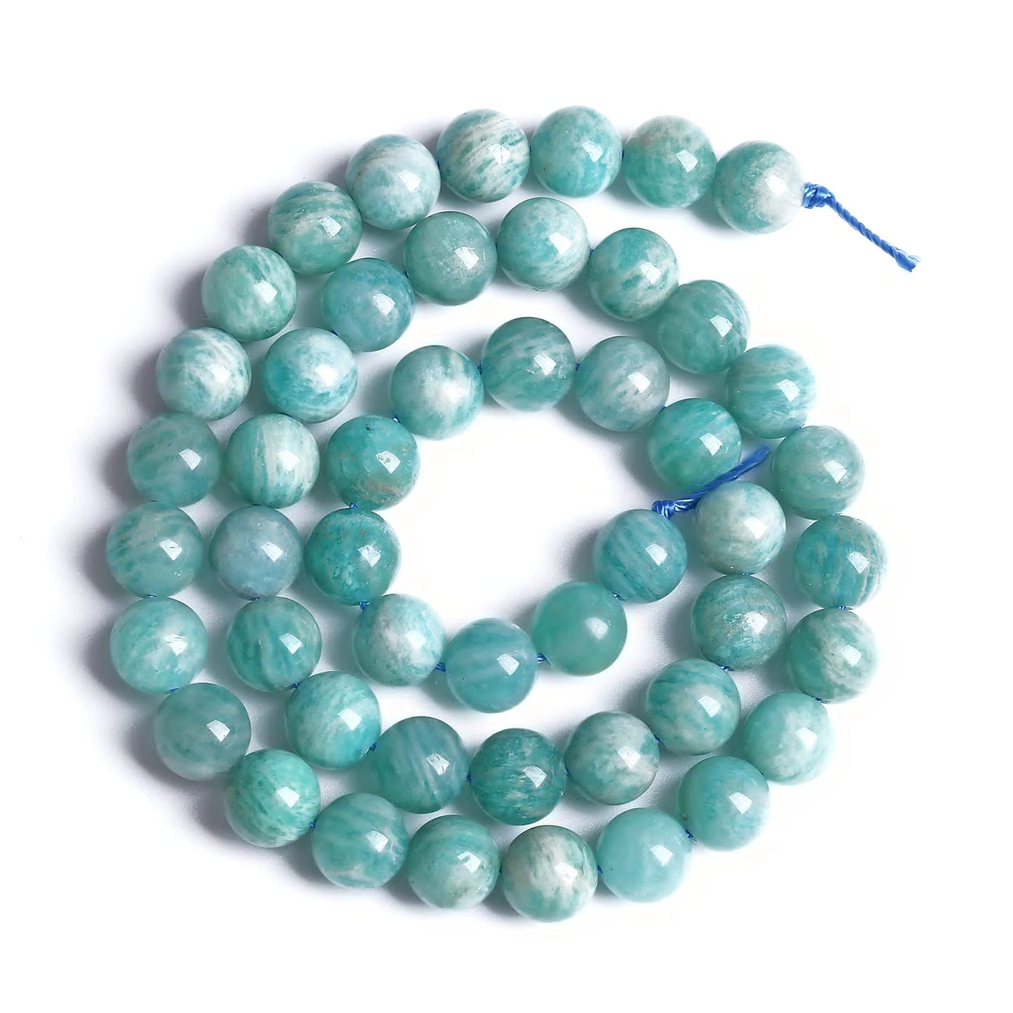 6MM 60PCS Natural Stone Amazonite Gemstone 2A Grade Crystal Loose Beads for Jewelry Making DIY Bracelet Necklace 1 Strand