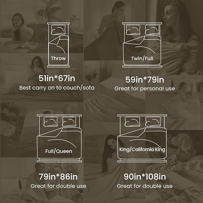 Elegear Revolutionary Cooling Throw Blanket, Absorbs Heat to Keep Body Cool for Night Sweats, Double Sided Arc-Chill3.0 Cooling Fiber Q-Max>0.5, Lightweight Summer Cold Blankets for Sleeping 51“ x 67”