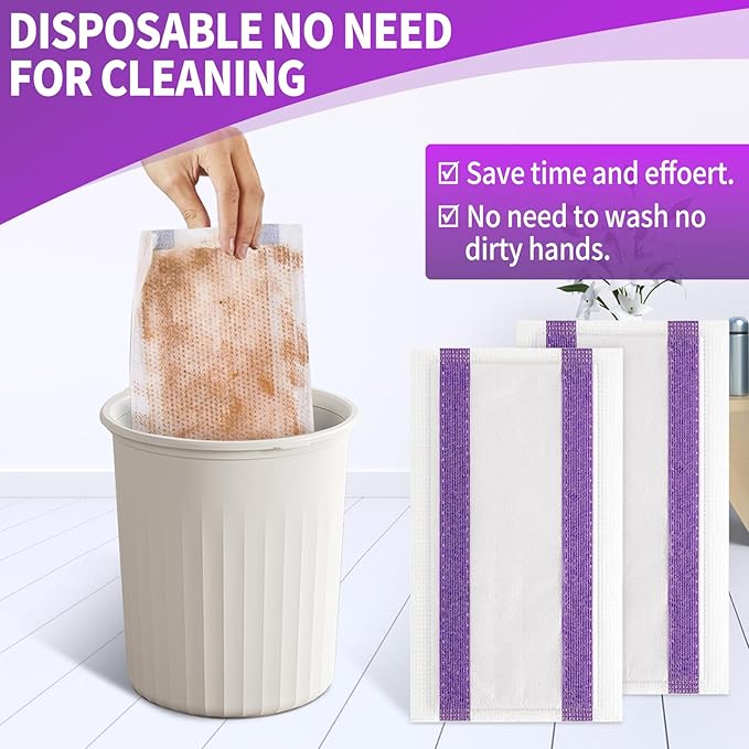 40 Counts Disposable Mop Pad Refills for Wet Pads Refill, Replacement for Wet Jet Disposable Wet Jet Hardwood Floor Spray Mop Pads Refills, Thickness & Absorbent