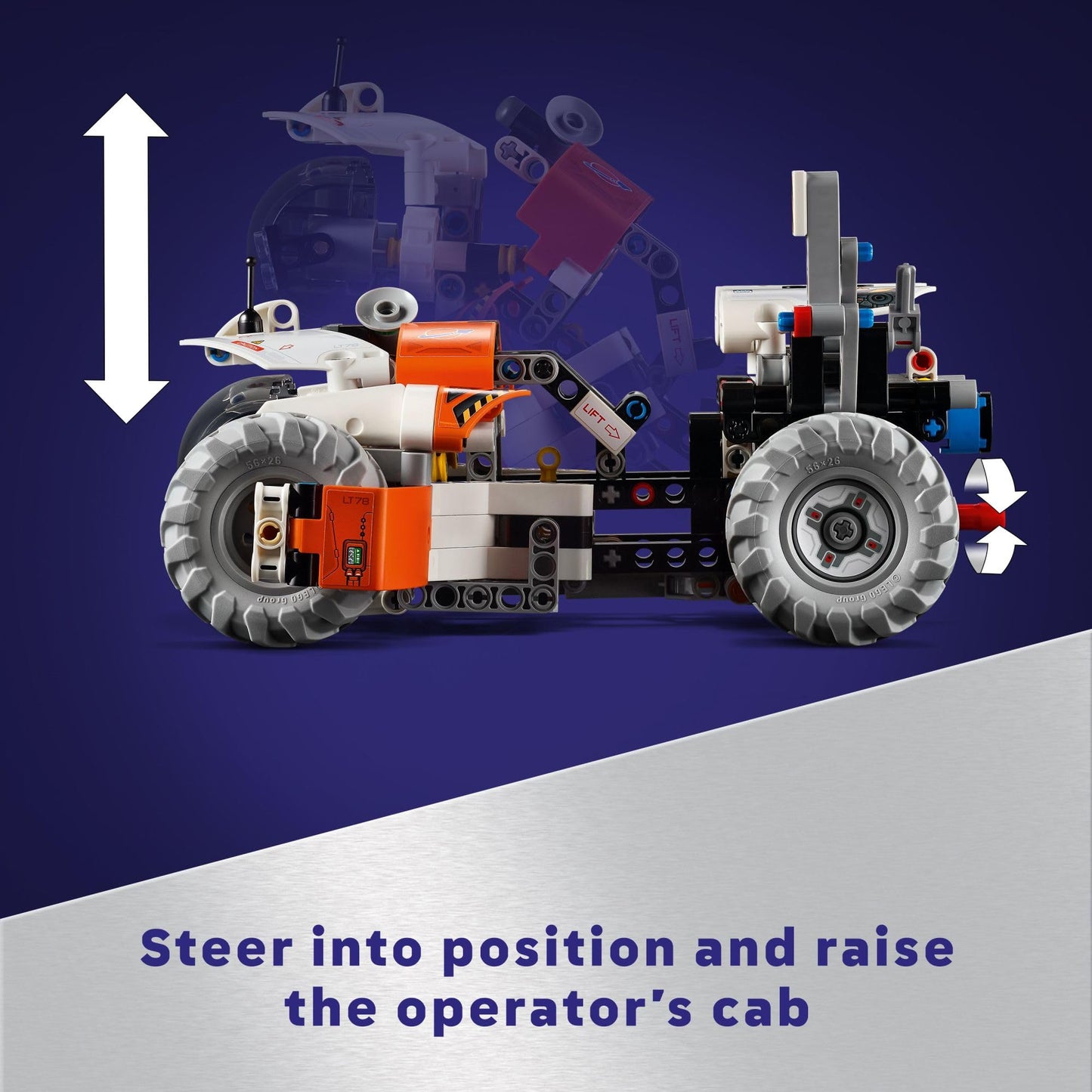 LEGO Technic Surface Space Loader LT78 Building Set, Space Toy for Adventure, Construction, Exploration and Building, Gift for Imaginative Play, Birthday Gift for 8 Year Old Boys & Girls, 42178