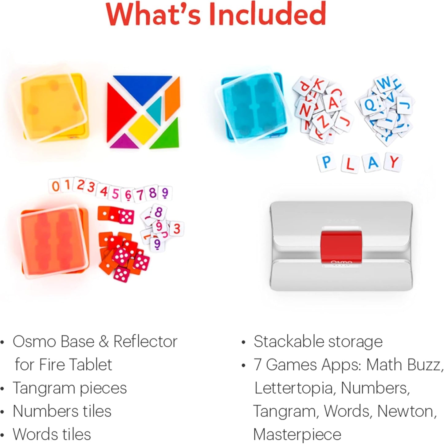 Osmo Genius Starter Kit for Kids Ages 6–10 | 7 Educational Learning Games | Fire Tablet Compatible | Educational STEM Learning System | Base Included