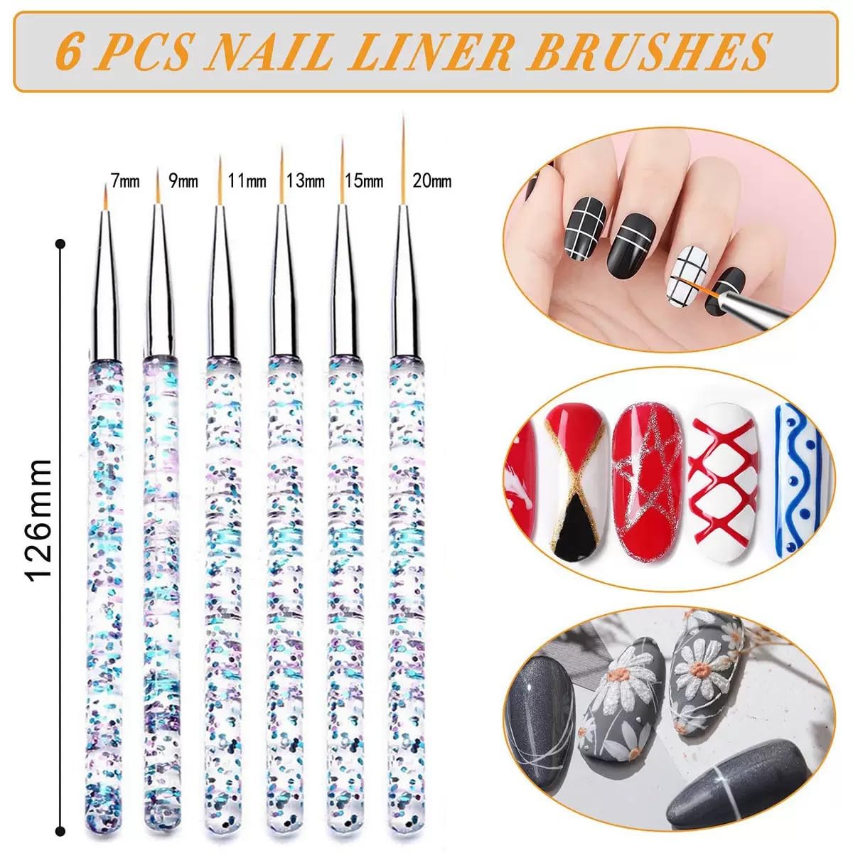 28Pcs Purple Nail Art Brush Set, Acrylic Nail Brushes, Gel Nail Brush, Nail Dust Brush, Nail Dotting & Liner Tool, Professional Manicure Tool Kit for Acrylic Powder Application, Sculpting & Cleaning