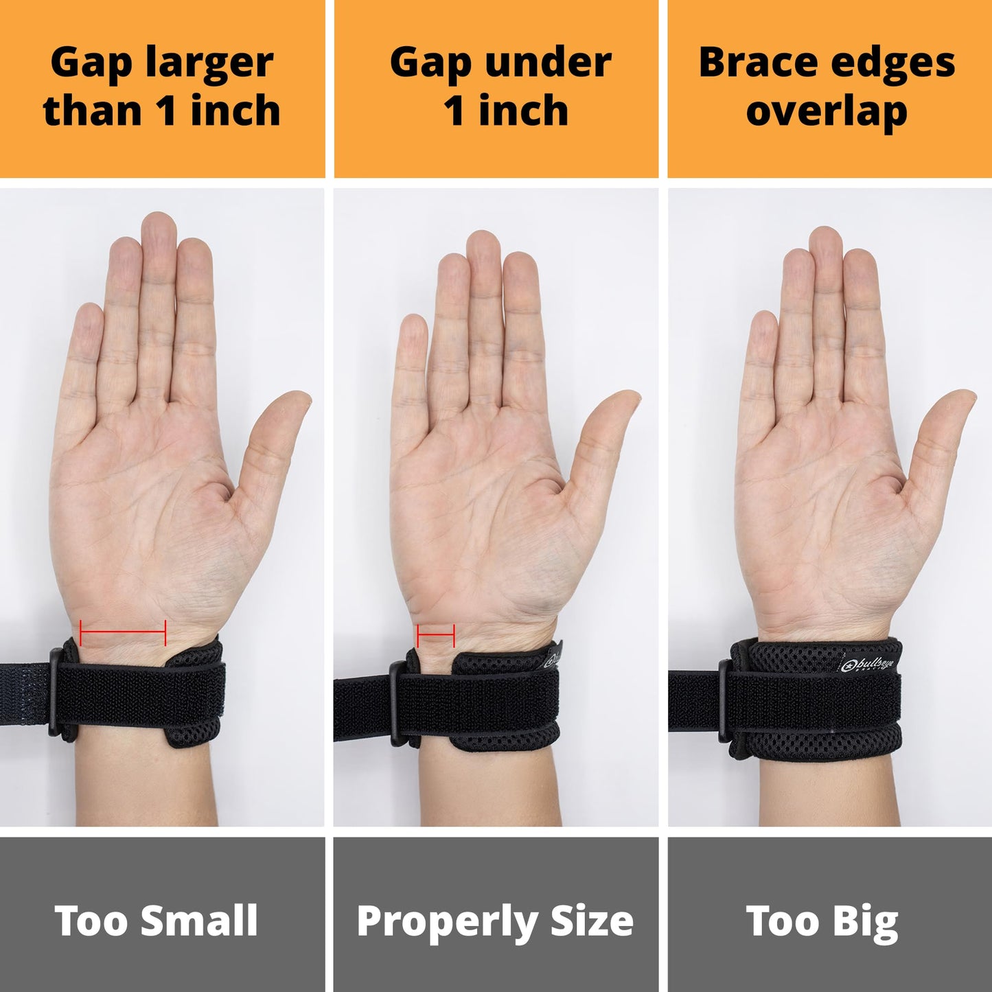 BULLSEYE TFCC Tear Wrist Brace – Adjustable Wrist Band with Silicone Ring Stabilizer for Ulnar-Sided Pain, DRUJ Instability, Tendinitis, Pinky-Side & Repetitive Injury Support – S/M (5.5-7 in)