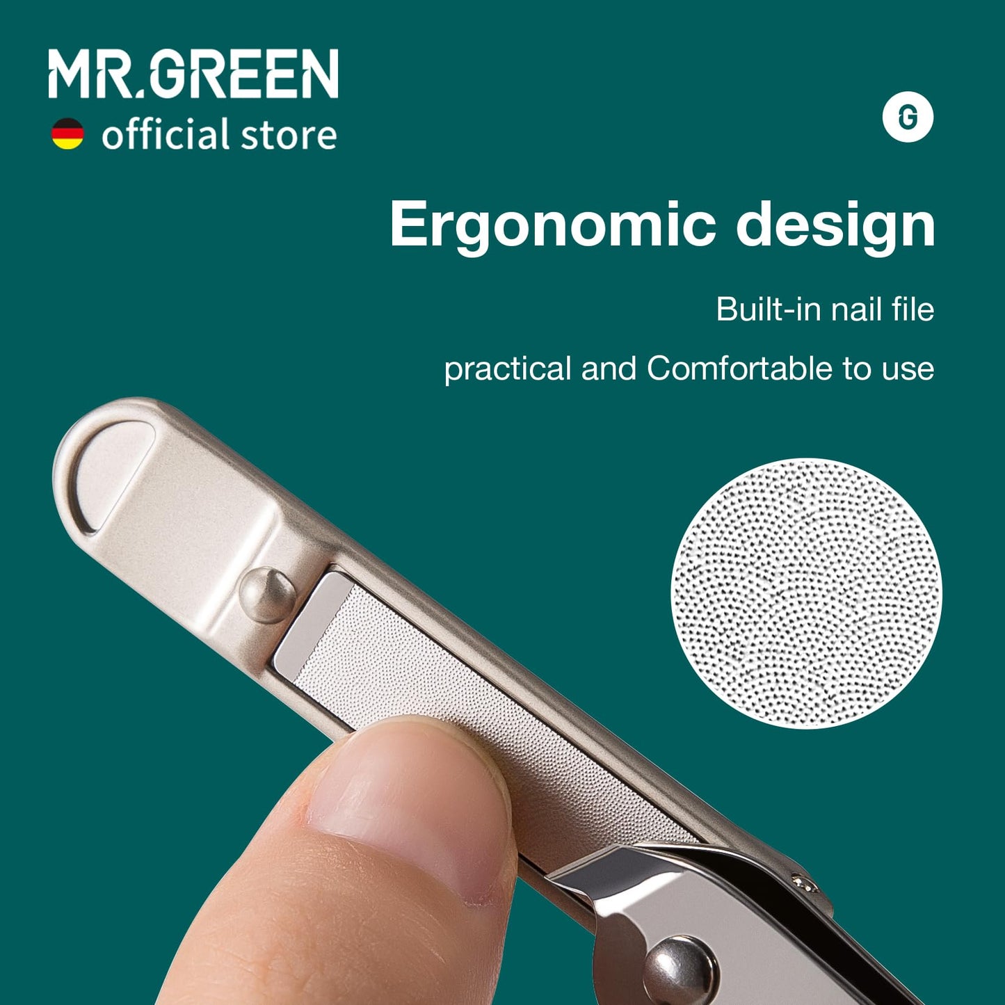 MR.GREEN Slanted Edge Nail Cutting Clippers Cuticle Nippers Tool Stainless Steel Dead Skin Oblique Tip Trimmer Manicure Scissors (Mr-1110)