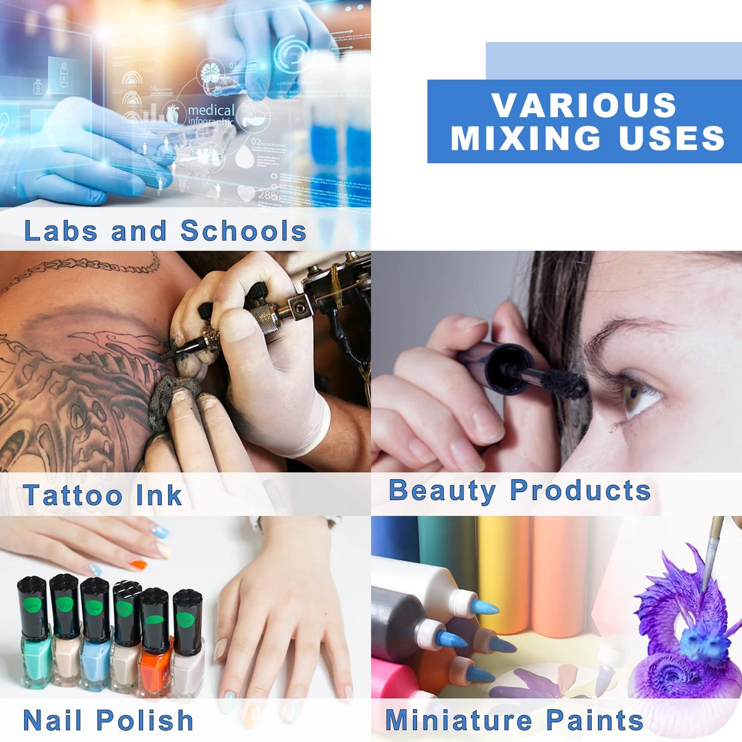 ONiLAB Mini Vortex Mixer with Touch Function, Lab Mixing, Nail Polish,Tattoo Ink,Eyelash Adhesives and Acrylic Paints Mixing, Lab Vortexer for Centrifuge Tubes and Test Tubes,Green
