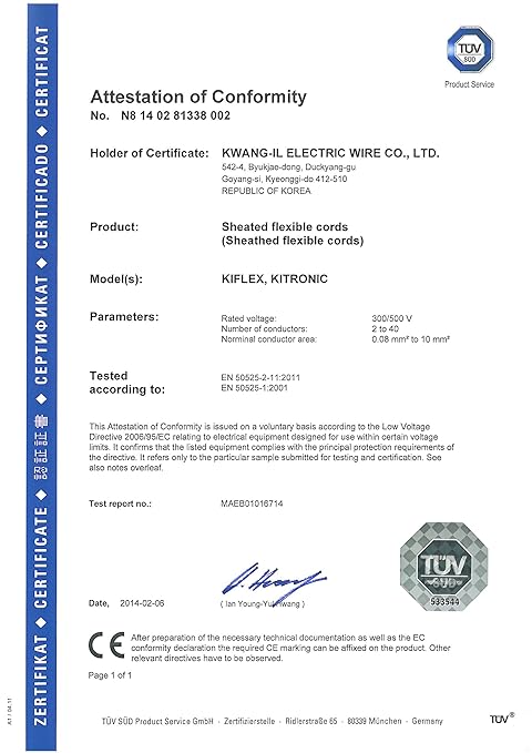 KWANGIL 2C 14AWG AMESB Shielded Cable Wire (UL2464) - Flexible Str TC, PVC Ins, OS+Drain+TC BRD, PVC JKT for CNC Machine, Stepper Motor, VFD Spindle (Gray 100FT)