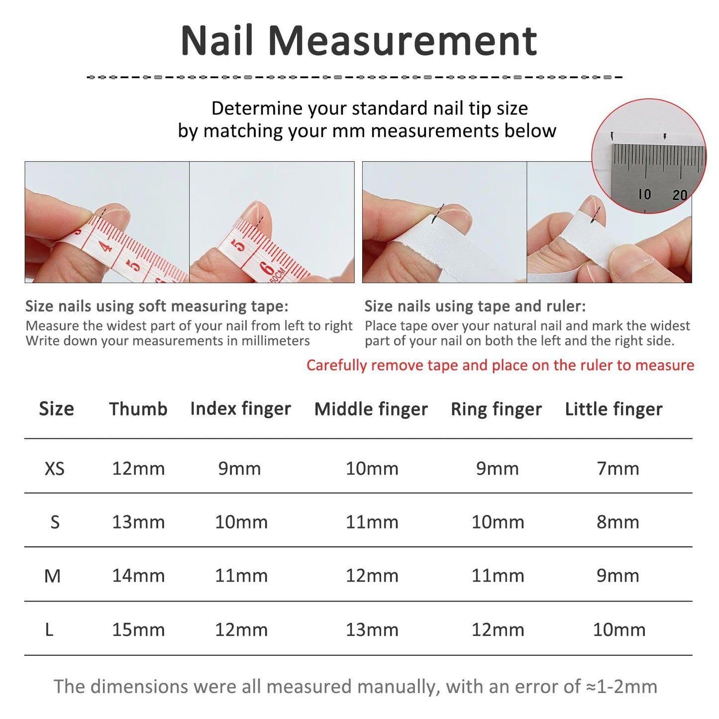Handmade Press On Nails Soft Gel French Tip Press On Nails, Almond Glue On Nails with Nail Glue, Reusable Stick On Nails 10PCS (MT-103, M)