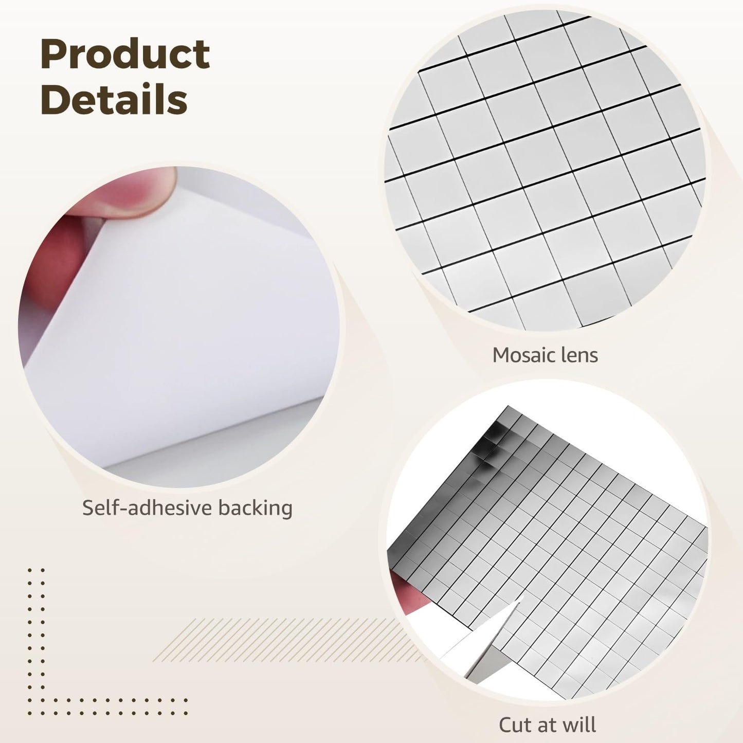 30 Sheets (4500 Pcs) Silver Disco Mirror Tiles, Self Adhesive Mosaic Tiles 5.9 x 3.9 x 0.2 in/15 x 10 x 0.5 cm, Real Glass Reflective Sheets for Disco Ball Decor, DIY Craft Party Decoration