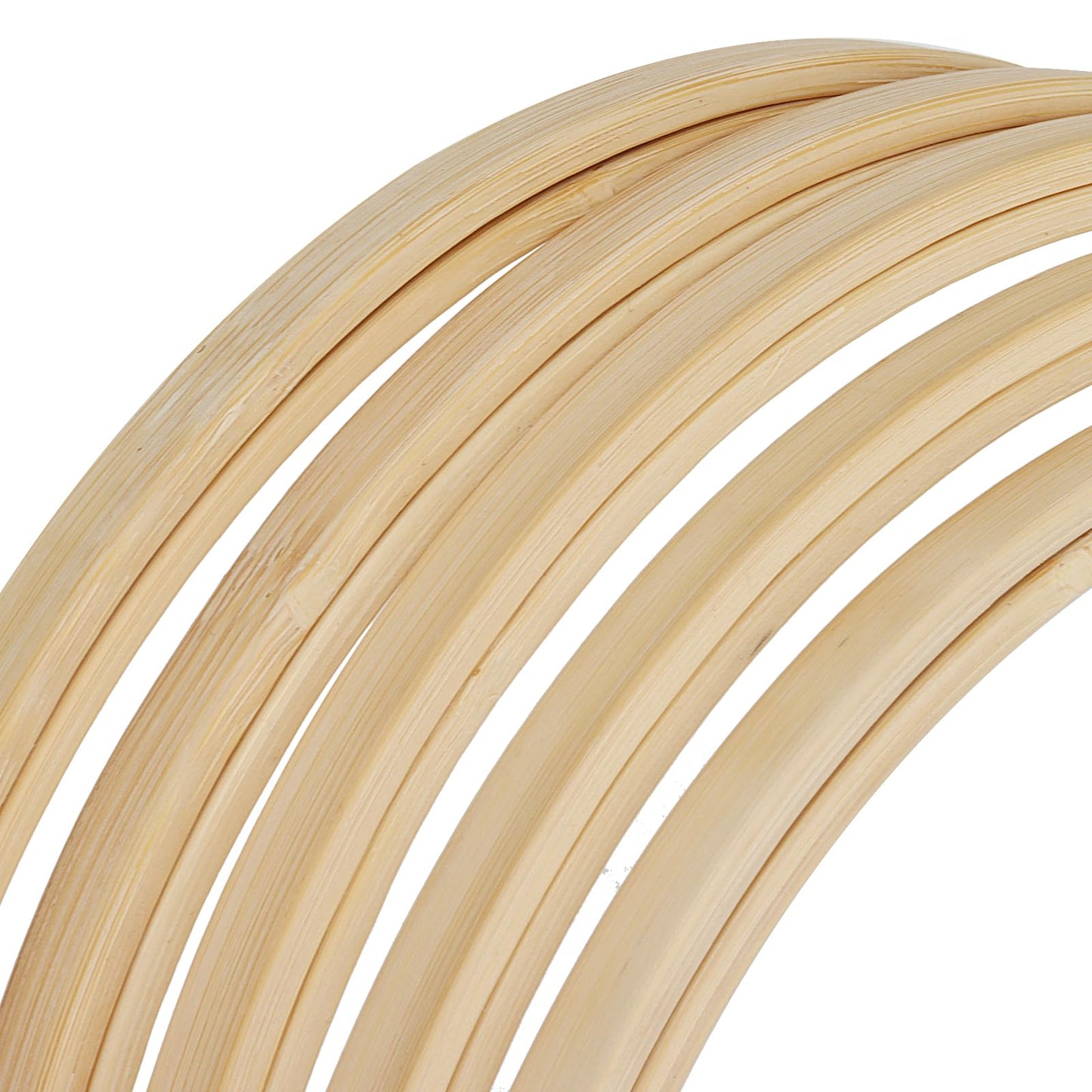 SENJEOK 20 PCS 8 Inch Bamboo Embroidery Hoop, 20cm Cross Stitch Circle Ring for Craft Sewing, DIY Project, Decoration