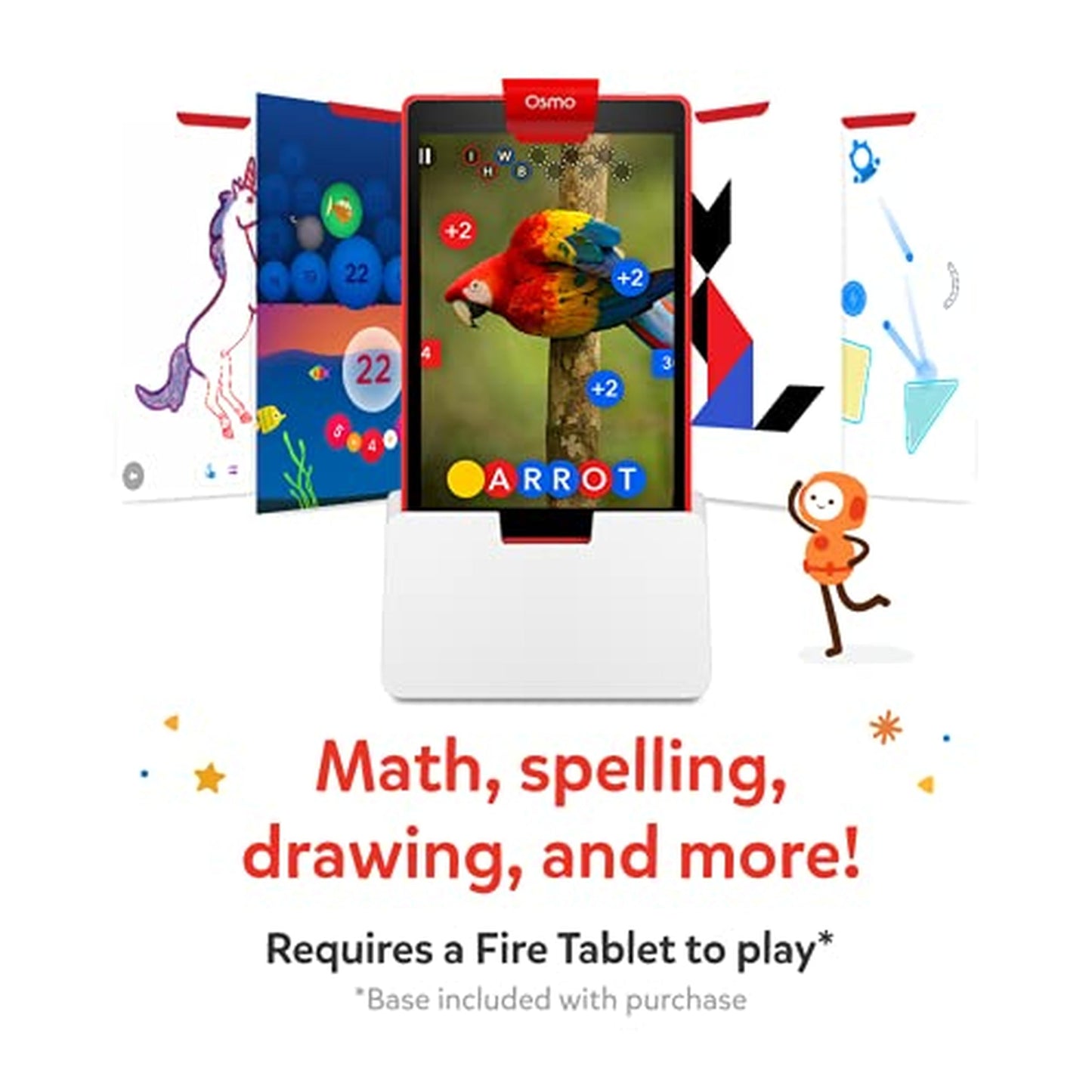 Osmo Genius Starter Kit for Kids Ages 6–10 | 5 Educational Learning Games | Fire Tablet Compatible | Educational STEM Learning System | Base Included