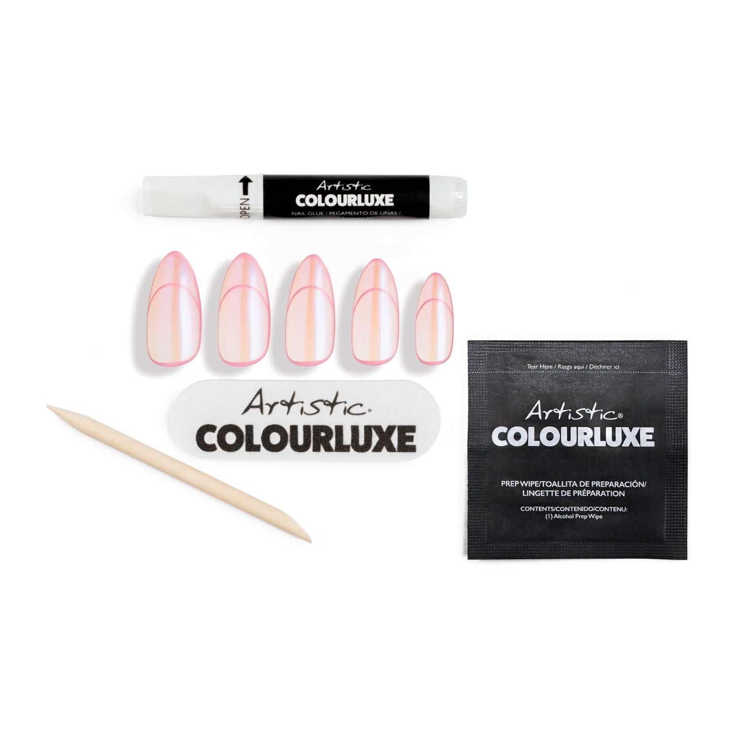 Artistic Colourluxe Press-On Tips - Kit Colourluxe Press-On Tips - Kits Nails - 30 Nails (Glazy About You, Kit)