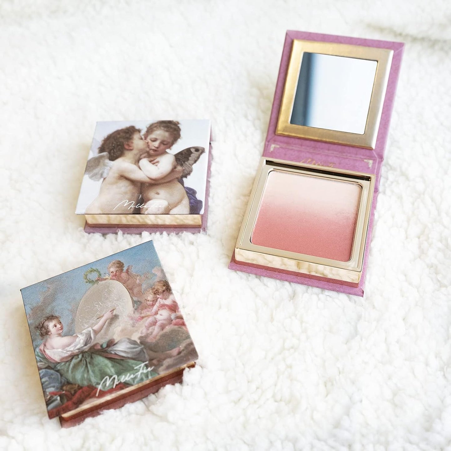 Angel Gradation Blushes 5g Lone Wear Shimmer Millefee Powder Palette for Beauty Cheek