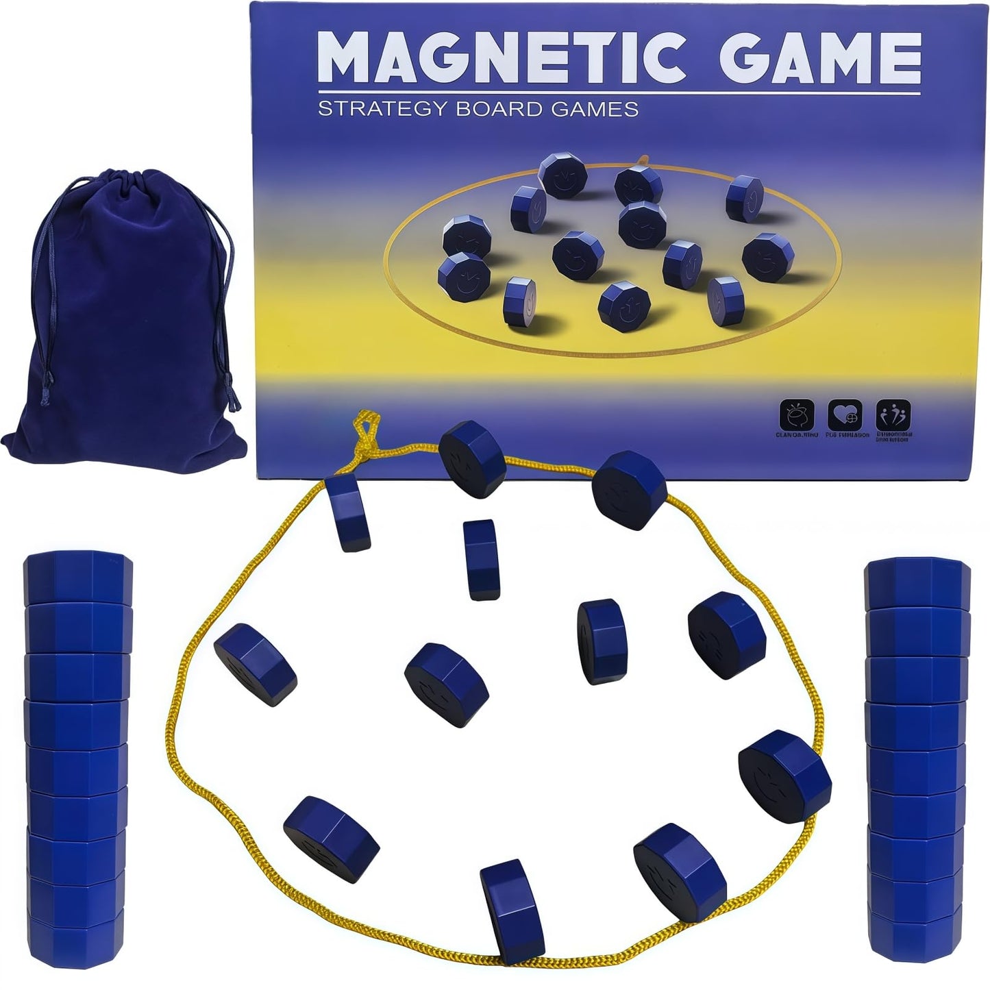 Featyyu Magnet Chess Game Magnet Game with String, Puzzle Strategy Games for Easter Basket Stuffers Family Games Night & Party & Birthday & Christmas, Game Collections, Gaming Tops