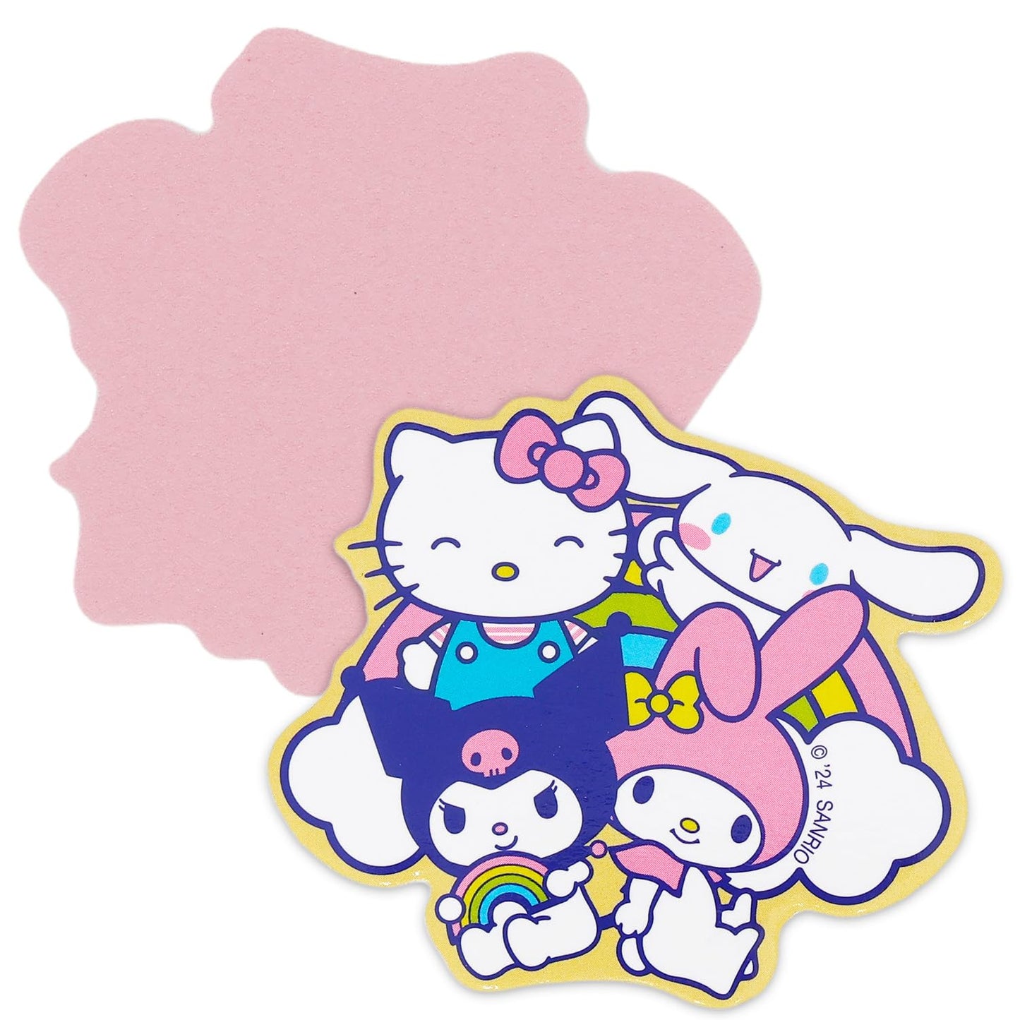 Hello Kitty and Friends Press-On Nails for Kids - Bundle with 48 Stick-On Nails Featuring My Melody, Kuromi, Cinnamoroll, More Plus Stickers, More | Hello Kitty Manicure Kit for Girls