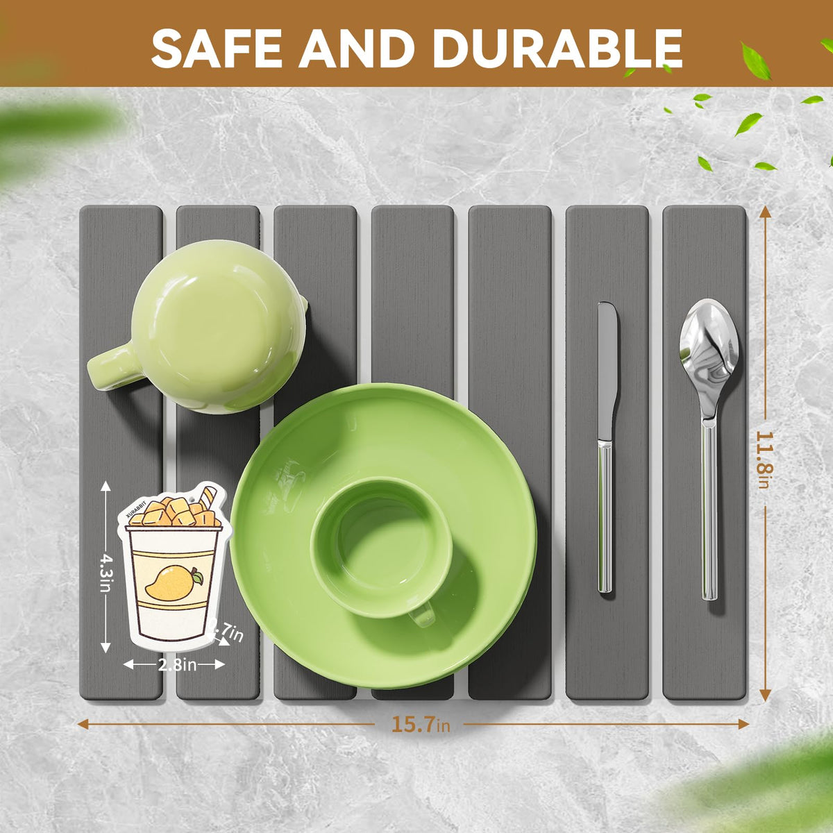 Foldable Stone Dish Drying Mat