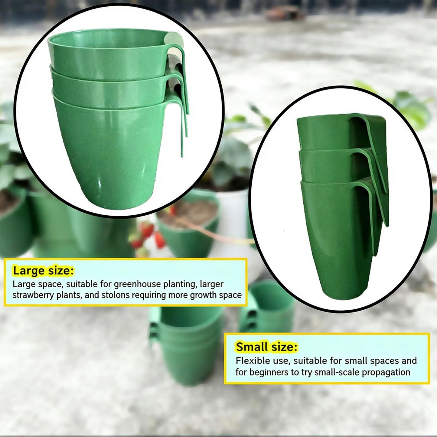 ordinarYone Breathable Strawberry Propagation Cups with Runner Forks for Root Rot and Promote Growth in High Hu