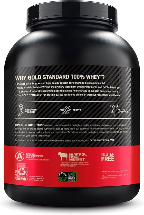 Optimum Nutrition Gold Standard 100% Whey Protein Powder, Mocha Cappuccino, 5 Pound (Packaging May Vary)