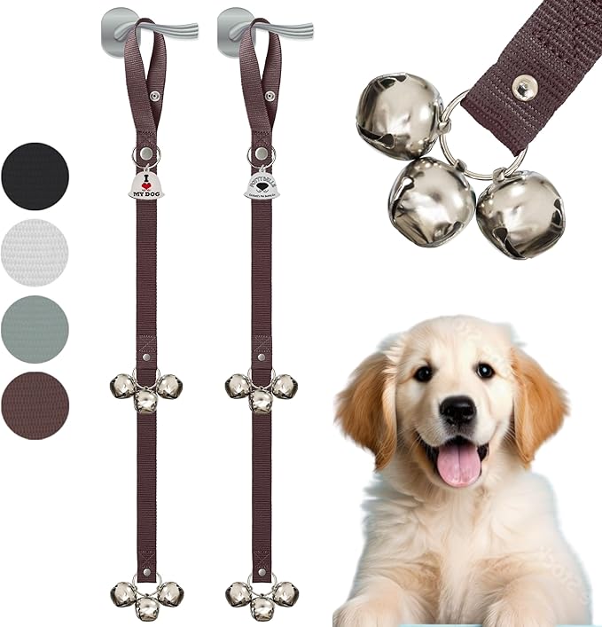 Caldwell's Pet Supply Co. Dog Potty Bells, Dog Door Bell, Bells to Go Outside, Potty Training Bell, Dogs Doorbell, Dogs Potty Doorbell, Ring to Go Pee, All Breed Puppy Training Tool
