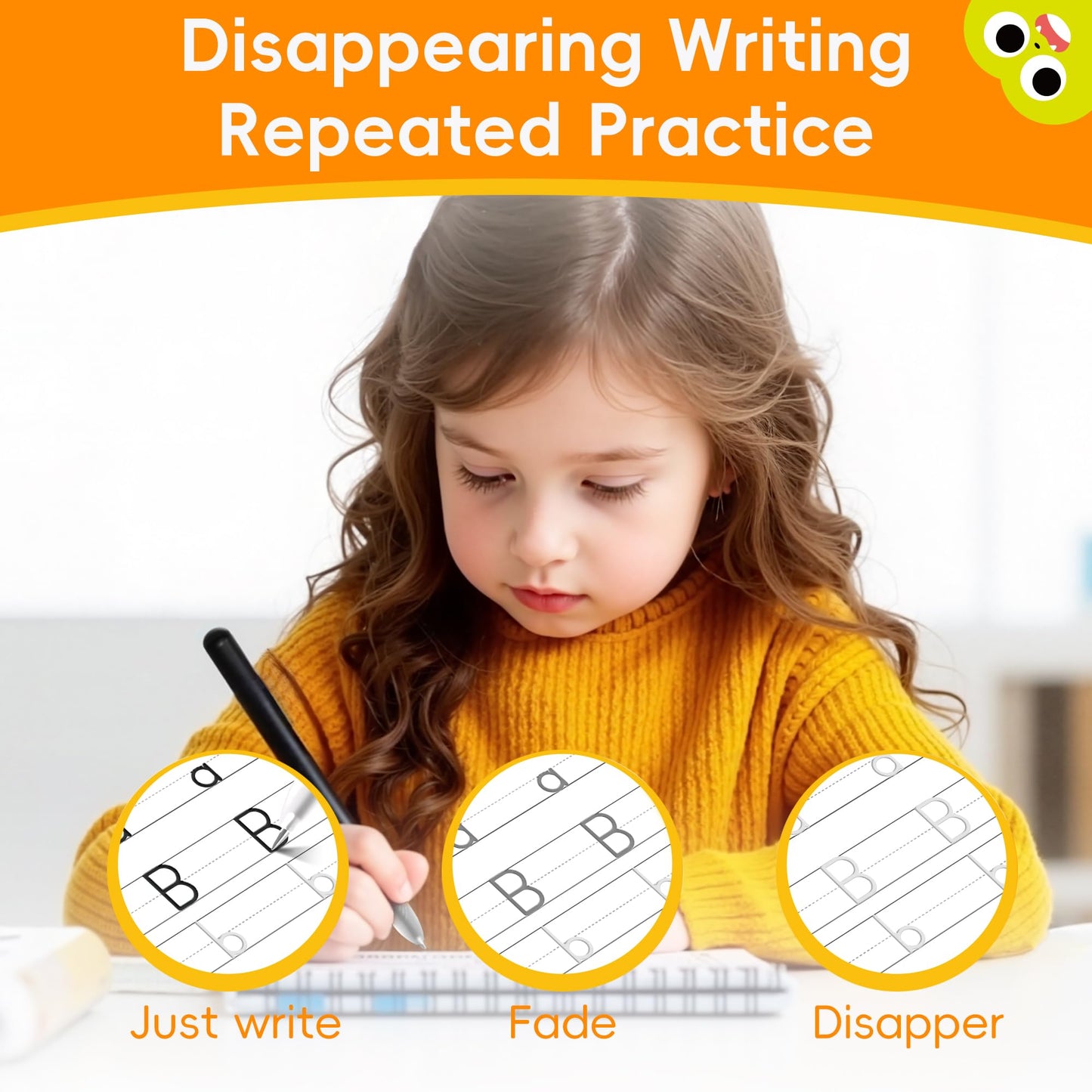 Timetome Large Magic Grooved Writing Practice for Kids 3-5, Grooved Writing Books Ages 6-8, Magic Book Handwriting Practice for Kids 5-7, Preschool Workbook Tracing Books for Boys & Girls
