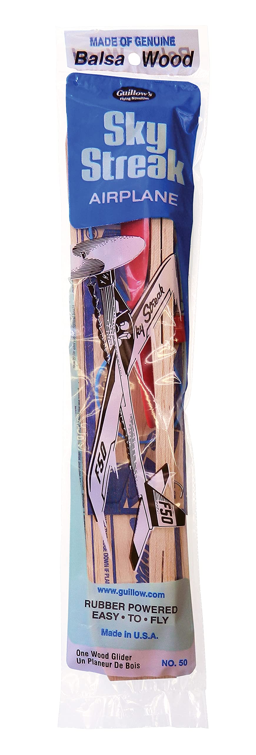 Guillows Balsa Wood Gliders Jetfire Twin Pack & Sky Streak Twin Pack Gift Set Bundle - (4 Planes Total) by Guillow