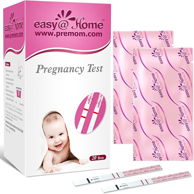 Easy@Home 50 Ovulation & 20 Prenancy Test Strips + 5 PdG Urine Tests + 20 Prenancy Test Strips + 10 FSH Menopause Test to Track Ovulation