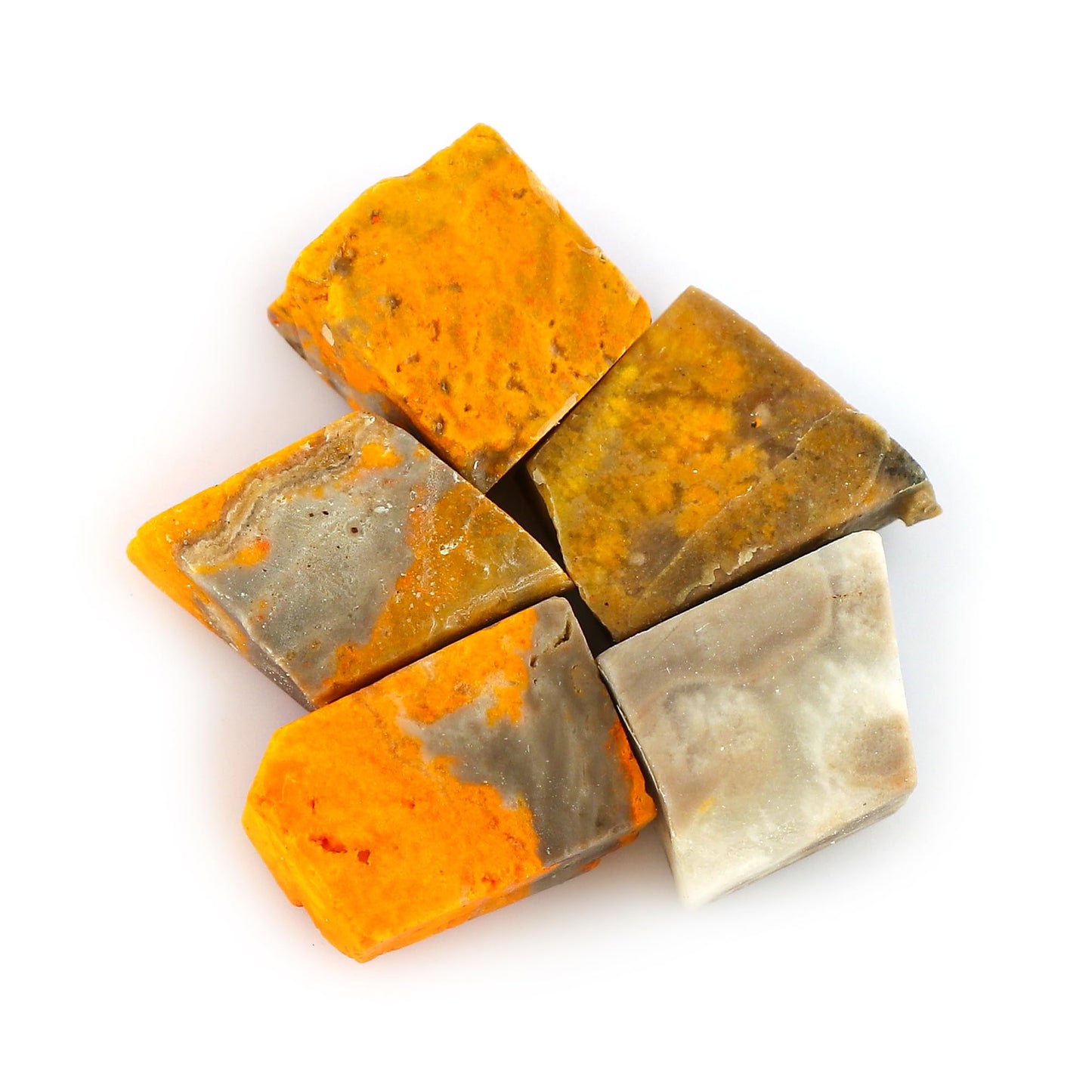 CRYSTALINES 5pcs AAA Grade Natural Raw Bumble Bee Jasper Gemstone, Wholesale Rough Stones, Bulk Loose Supplies, DIY-Jewelry Making, Artisan Crafts, Wire Wrapping, Gem Collection