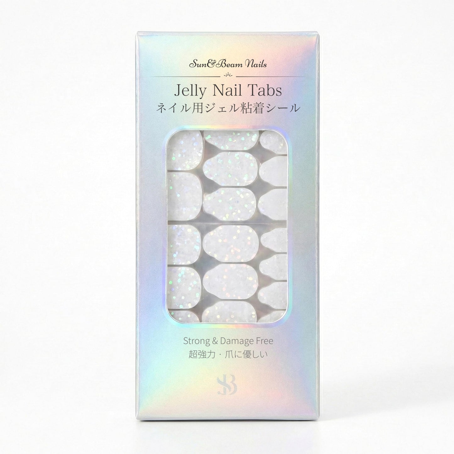 Sun&Beam Nails Jelly Nail Tabs Pro Max 15 Sizes Strong Adhesive Waterproof Double Sided Tabs for Press-On Nails 600 Pcs (for Most Nail Sizes)