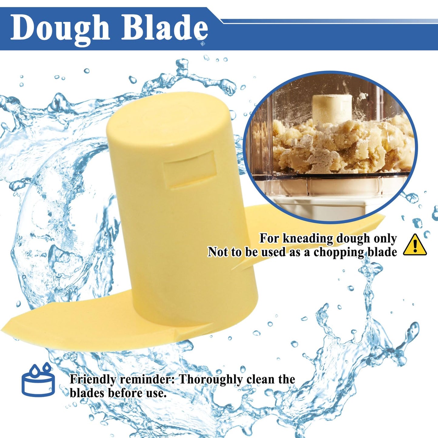 2Pcs DLC-019ATX-1 Dough Blade Replacement, Fits 14-Cup Food Processor, DFP-14, DFP-14BCHN, DFP-14BCN, DFP-14BCNR, DFP-14BCNY, etc