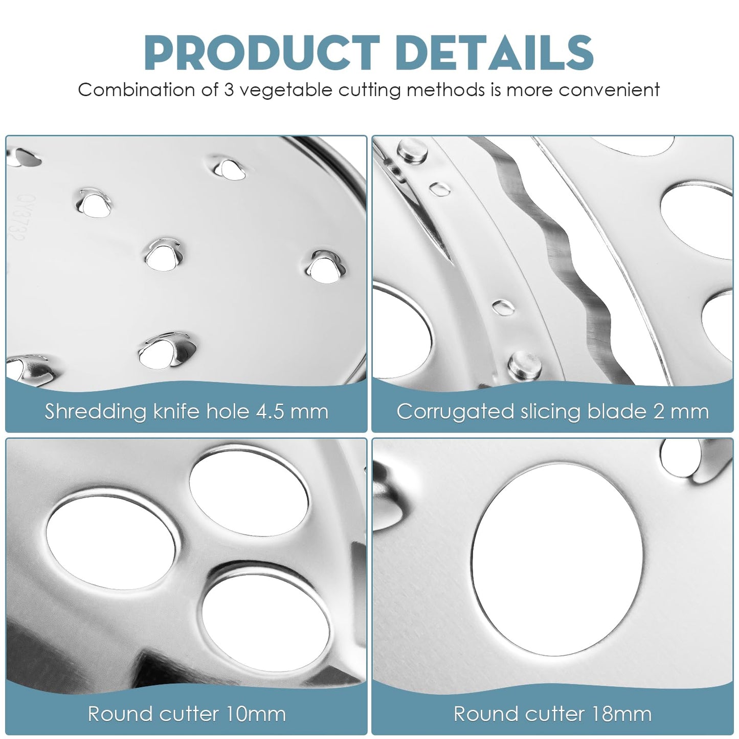 Luojiedejinbiao Slice Shred Disc Blade Replacement for Hamilton Beach Food Processor Blade Replacement Part 70730 70740 70670 70760