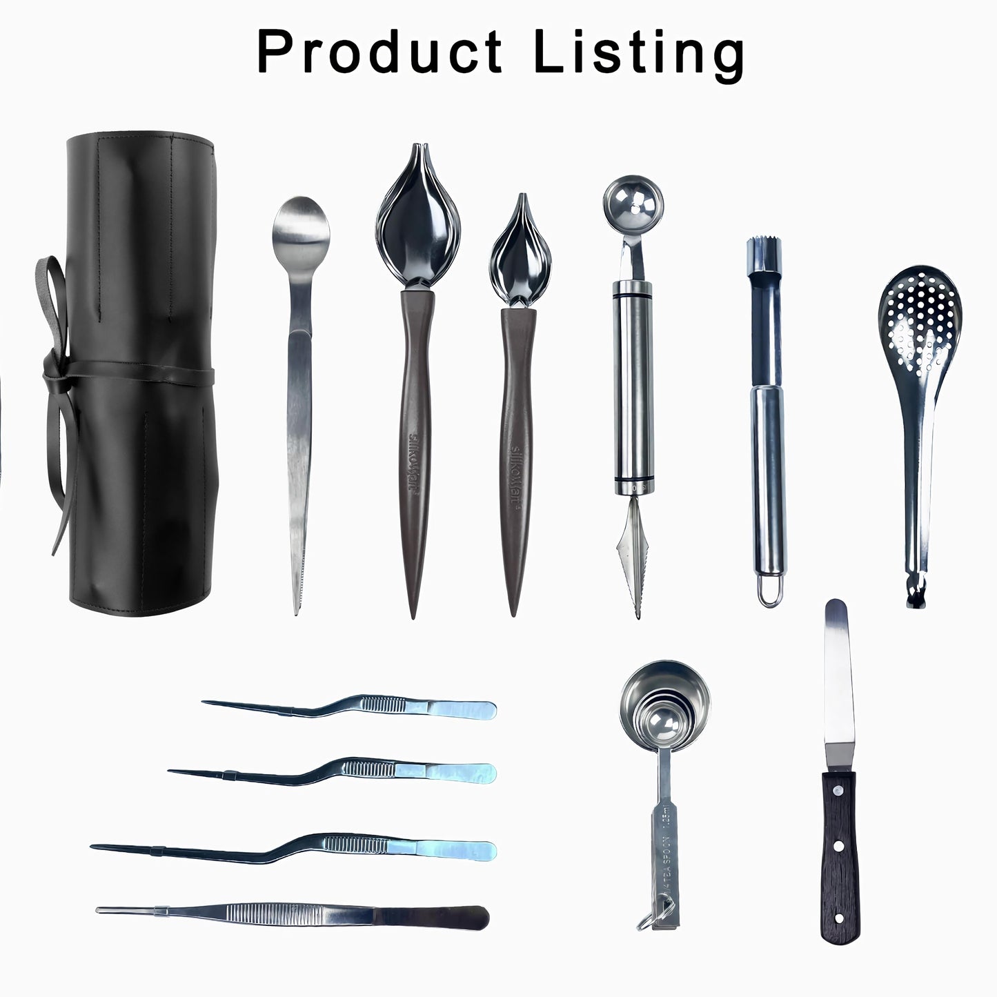 DUEBEL All-in-One Culinary Plating Set, 12 Piece Professional Chef Plating Kit for Home Cooks and Beginners' Perfect Plating (12 Piece)
