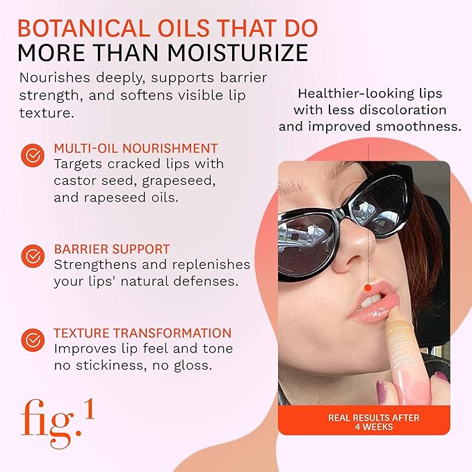 Fig.1 ReviveLip Enzyme Mask | Hydrating Lip Balm for Dry Flaky Lips – Vegan Moisturizing Lip Treatment with Papain & Hyaluronic Acid | Overnight Lip Mask | Lip Moisturizer for Sensitive Skin 0.5 oz