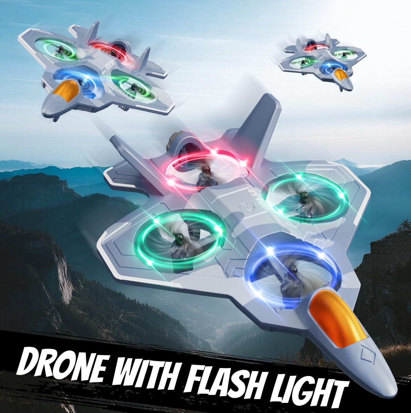4DRC RC Planes Remote Control Airplanes with 3 Batteries, Foam Remote Control Planes for Kids Adults Beginners 4-7 8-12 12-16, Remote Control Helicopter Fighter Jet Drones for Kids Adults, 360° Flip