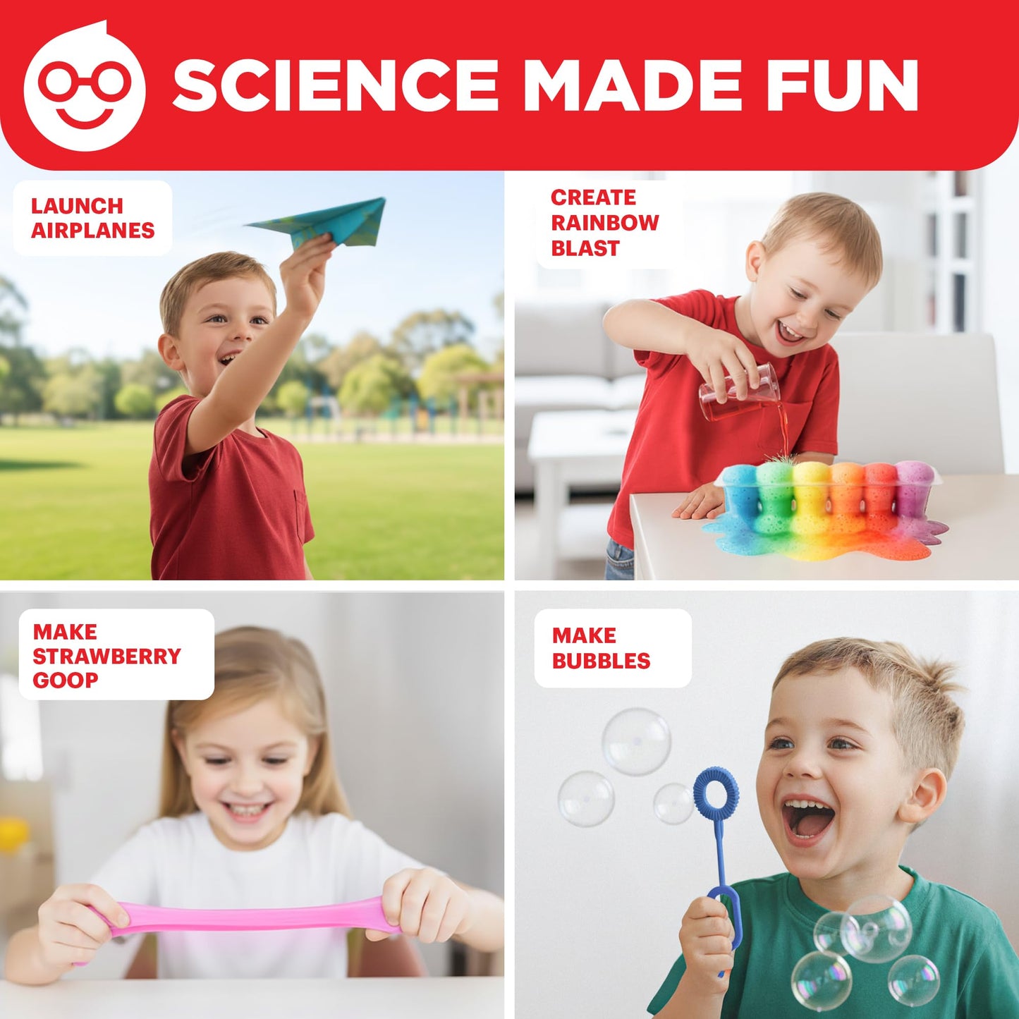 Doctor Jupiter My First Amazing Science Kit for Kids Ages 4-5-6-7-8 Ideas for 4+ Year Old Boys & Girls | Learning & Educational Projects | STEM Toy with 100+ Experiments