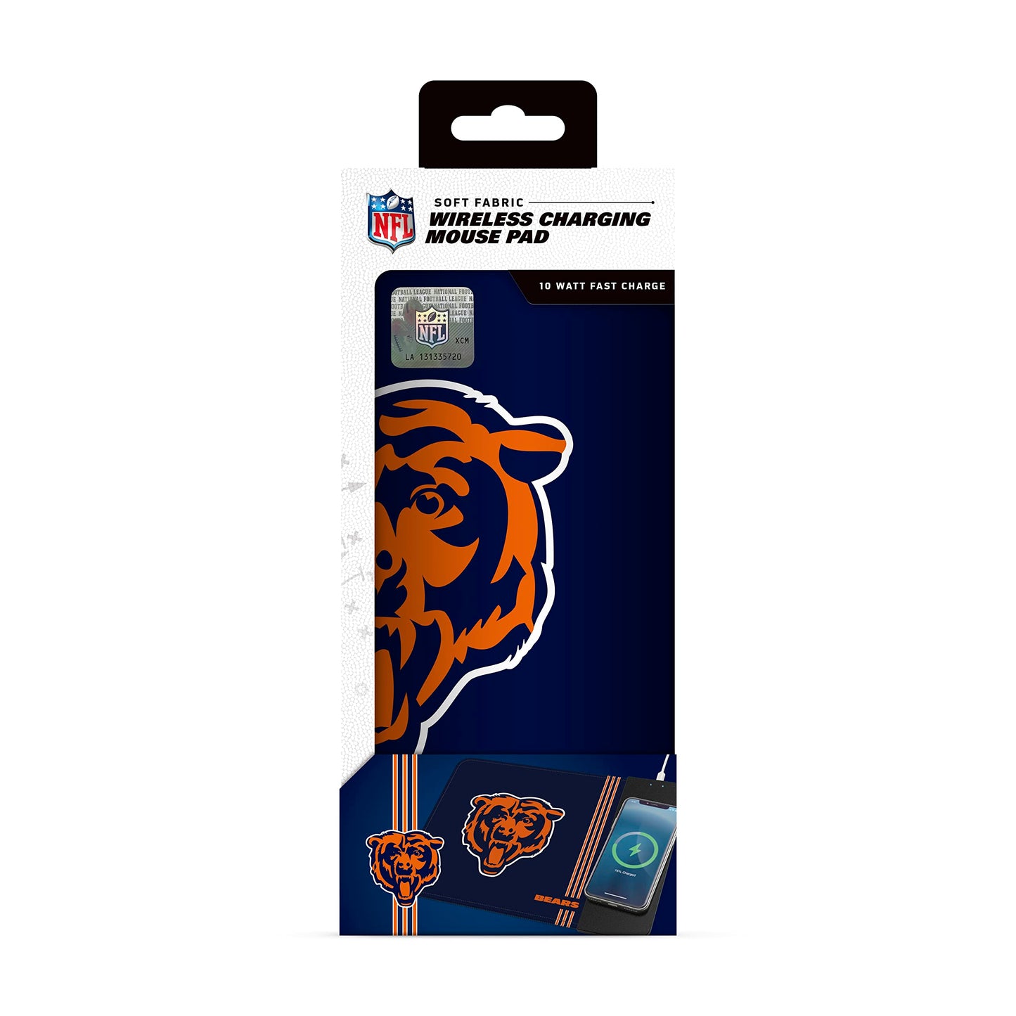SOAR NFL Wireless Charging Mouse Pad, Chicago Bears