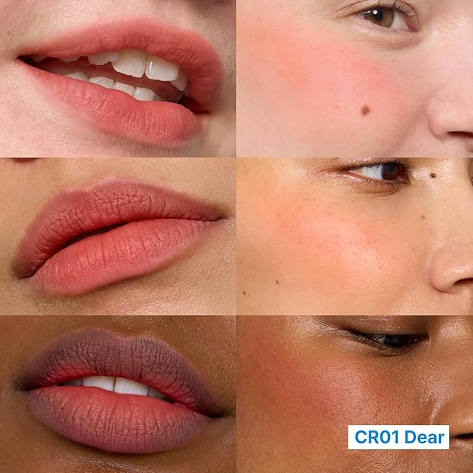 fwee Blurry Pudding Pot + Keychain SET | Airbrushed Blush & Lip, Buildable Pigment, Long-lasting, Lightweight, Easy to Blend, Natural Soft Matte Finish Makeup – Dear (Coral Brown) | 0.17 oz