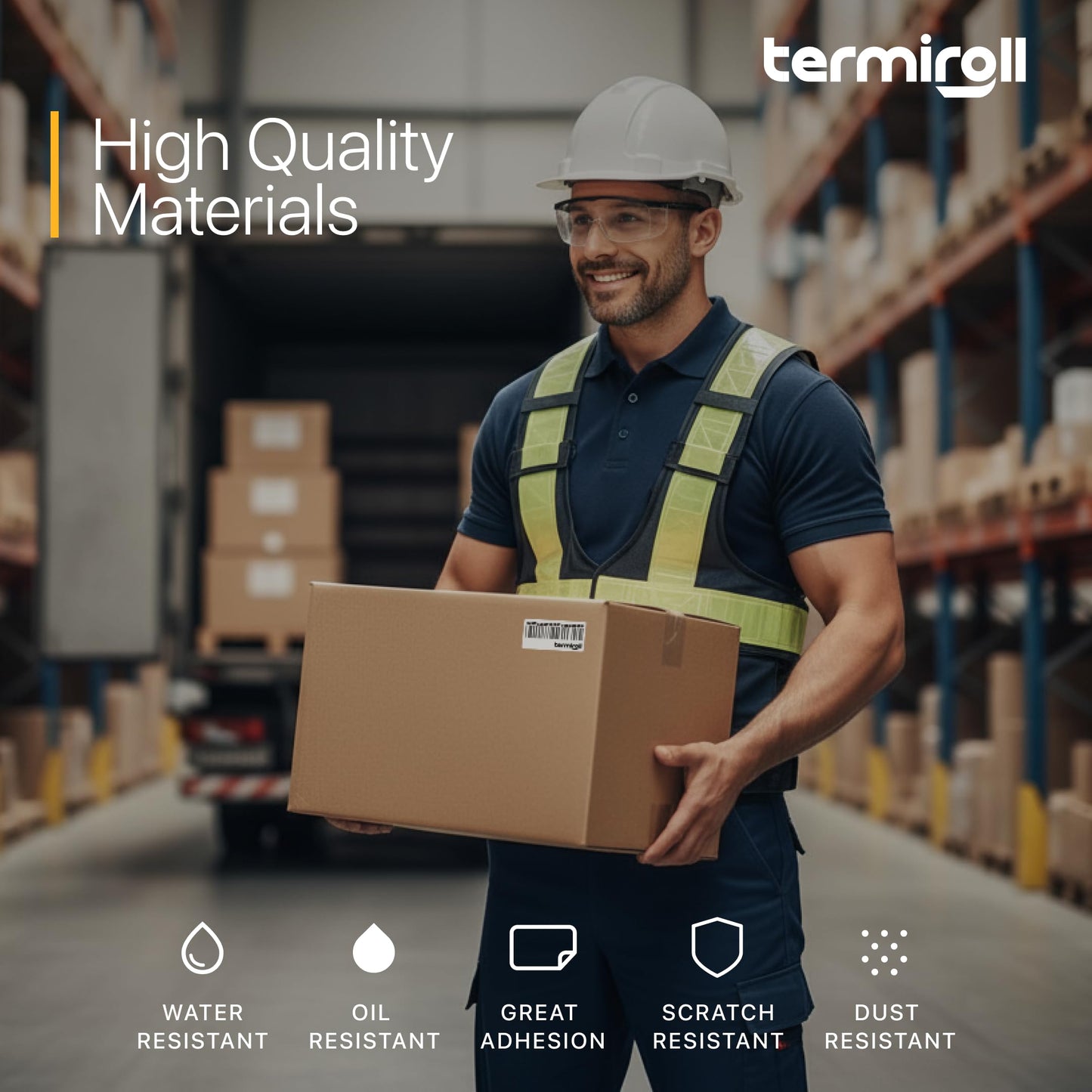 Termiroll 2x1 Thermal Labels – 10,000 Barcode & Address Labels/10 Rolls for Shipping, SKU & Inventory Stickers, Compatible with Rollo, Zebra, Munbyn, iDPRT & Direct Thermal Printers