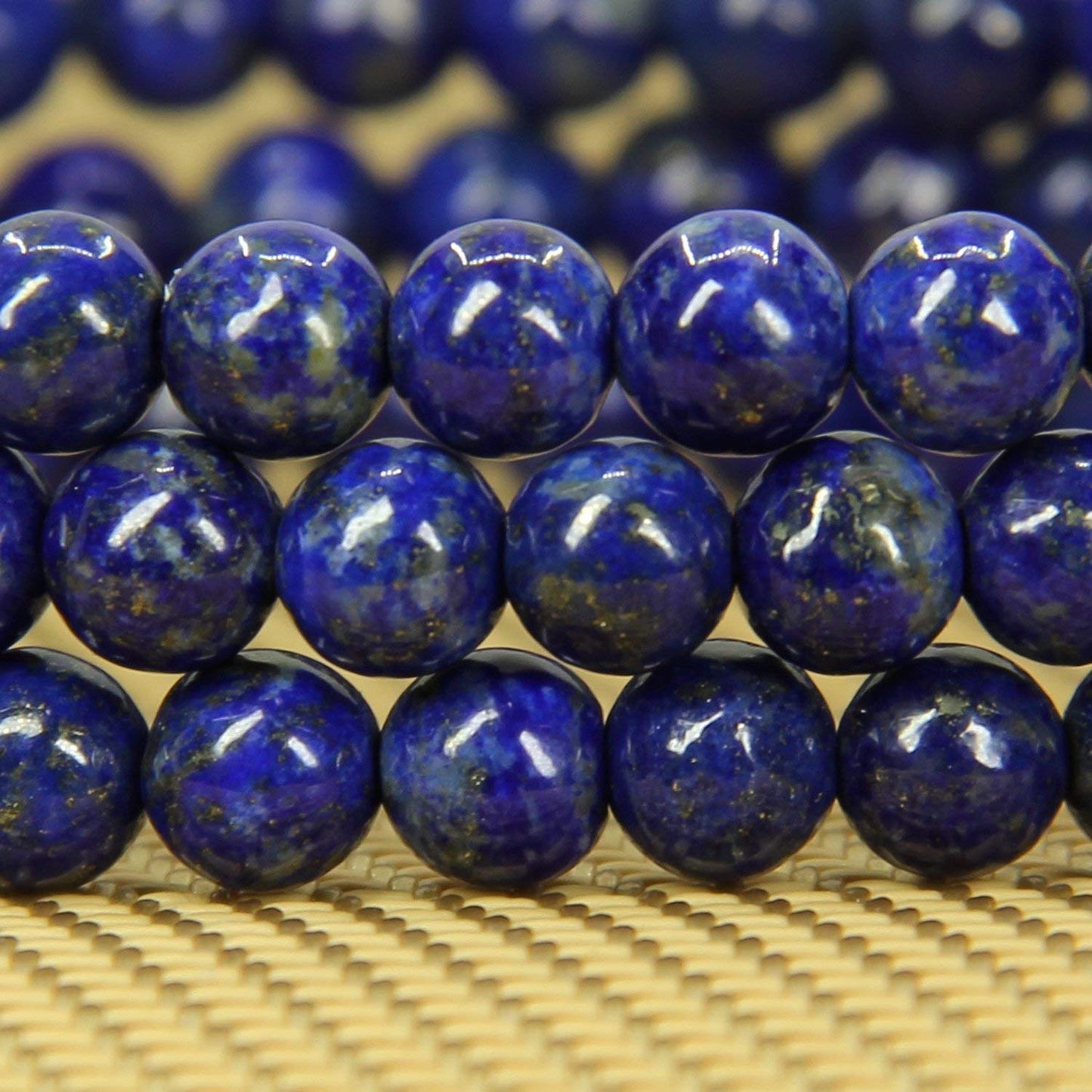 Angelstones Handmade Natural Lapis Lazuli Healing Gemstone 6mm Round Beads Stretch Crystal Bracelet 7 Inch Unisex